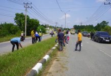 Tiga Hari Pengecatan Jalan, Sekretariat DPRD Kota Kendari Sentuh 5 Km Jalan Madusila Demi Sambut Event Nasional