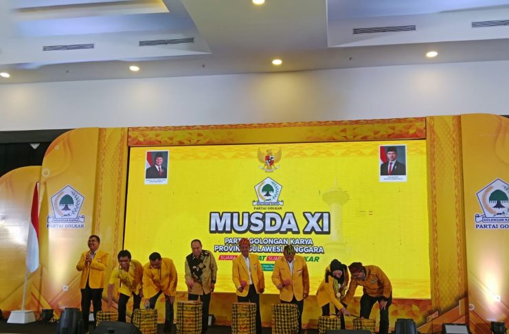 Hadiri Musda Golkar Sultra ke-XI, Ketum Bahlil Lahadalia Tekankan Soliditas Kader