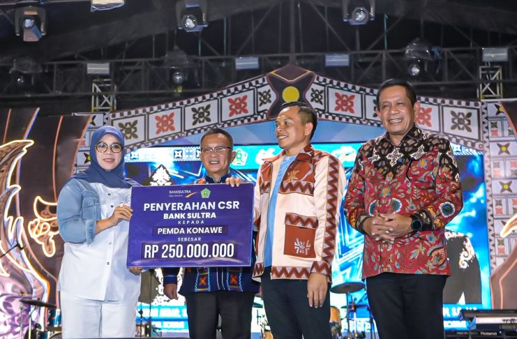 Bank Sultra Salurkan CSR Rp250 Juta untuk Pendidikan di HUT Konawe ke-66