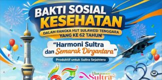 Bakti Sosial Kesehatan HUT ke-62 Sultra, Hadirkan Layanan Gratis bagi Ratusan Warga