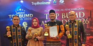 Pemkot Kendari dan BPR Bahteramas Raih Penghargaan di TOP BUMD Awards 2026