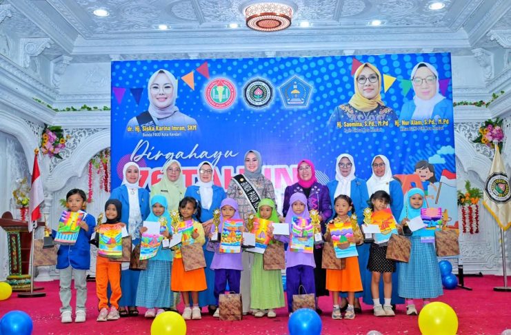 Hadiri HUT ke-76 IGTKI-PGRI, Bunda PAUD Kota Kendari Tegaskan Peran Mulia Guru TK dalam Membentuk Karakter Anak