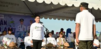 Wamendagri Pimpin Apel Gerakan Indonesia ASRI dan Tinjau Gerakan Pangan Murah di Kendari
