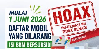 Pertamina Patra Niaga Tegaskan Informasi dan Narasi Larangan Pertalite untuk Kendaraan Merk Tertentu per 1 Juni 2026 Tidak Benar