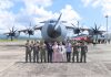 Gubernur Sultra Tinjau Pesawat Airbus A400M di Bandara Haluoleo