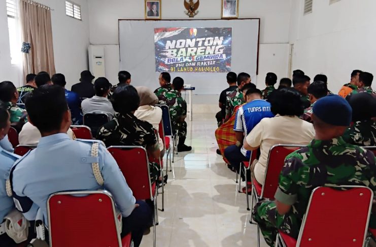Lanud Haluoleo Gelar Nobar Piala Dunia 2026, Perkuat Kebersamaan dan Silaturahmi