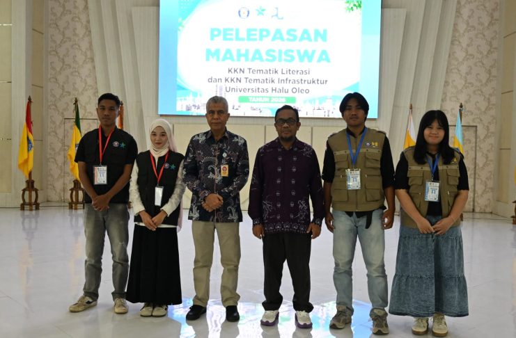 UHO Lepas 805 Mahasiswa KKN Tematik 2026, Perkuat Literasi dan Infrastruktur di Lima Kabupaten