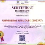 UHO Raih Penghargaan Satker Terbaik III Pengelolaan Anggaran Kategori Pagu Besar