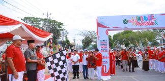 Gubernur Sultra Lepas Fun Walk Kebangsaan Semarak Merdeka