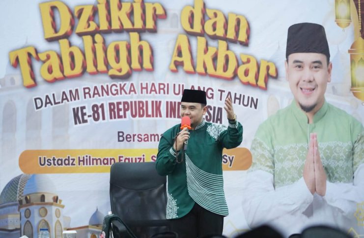 Semarak HUT ke-81 RI, Pemkab Kolaka Gelar Dzikir dan Tabligh Akbar Bersama Ustadz Hilman Fauzi
