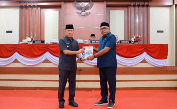 Gubernur Sultra Serahkan Perubahan KUA-PPAS 2026 kepada DPRD