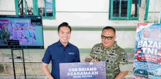 Sambut HUT ke-81 TNI, Bank Sultra Salurkan CSR Rp100 Juta dan Beasiswa untuk Anak Prajurit