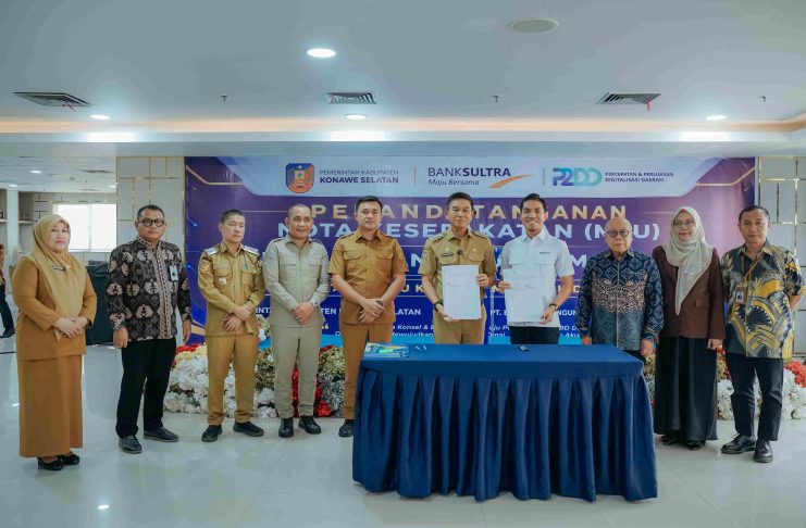 Perkuat Keuangan Digital, Pemkab Konsel dan Bank Sultra Resmi Terapkan KKPD