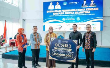 Bank Sultra Kucurkan CSR Rp250 Juta untuk RTH Kendari, Siapkan 100 Rumah Subsidi