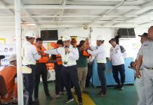 Jasa Raharja, KSOP Kendari dan ASDP Edukasi Keselamatan Penumpang KMP Bahteramas
