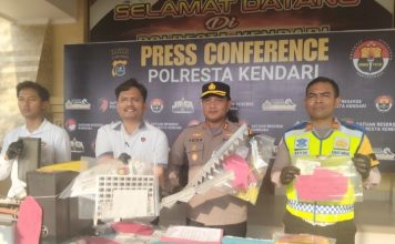 Polresta Kendari Ungkap Sejumlah Kasus Kriminal, 65 Pelajar Diduga Hendak Tawuran Diamankan