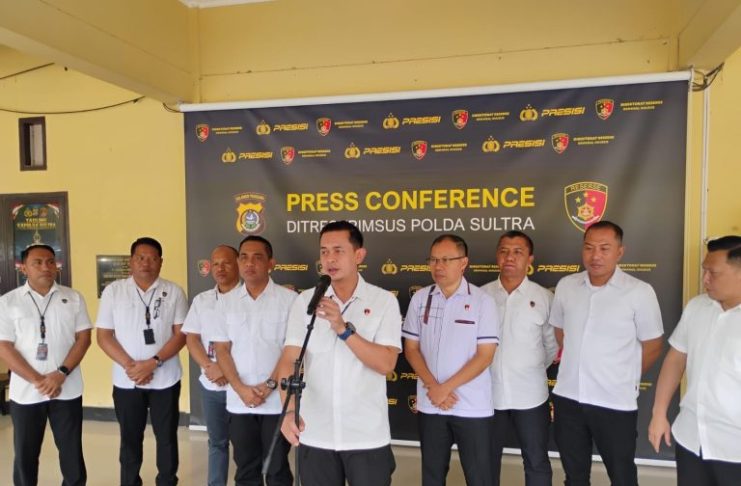 Ditreskrimsus Polda Sultra Ungkap Perkembangan Kasus Korupsi, Karhutla hingga Illegal Mining